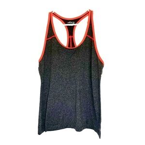 2/$15 BCG - Gray & Pink Racerback Workout Tank Top | Size L